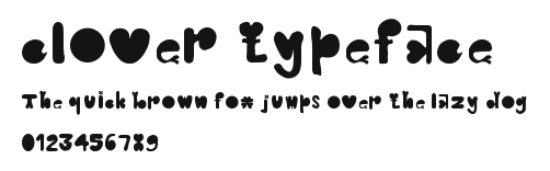 clover typeface Preview