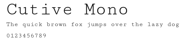 Cutive Mono Preview
