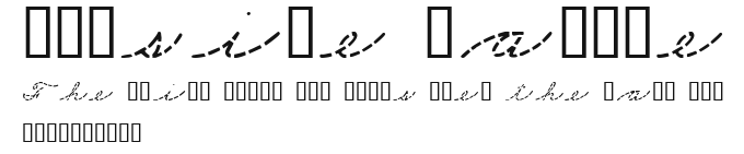 Cursive Sample Preview