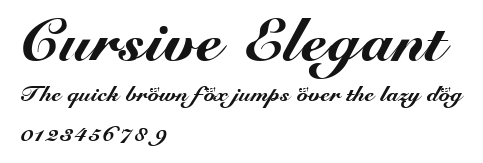 Cursive Elegant Preview