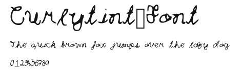 Curlytint_Font Preview