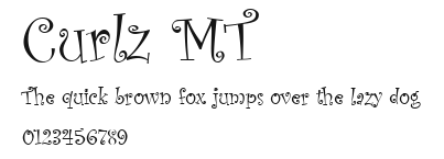 Curlz MT Preview
