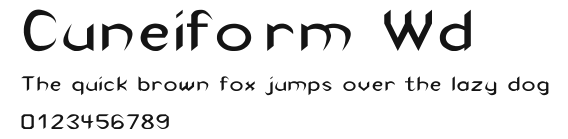 Cuneiform Wd Preview