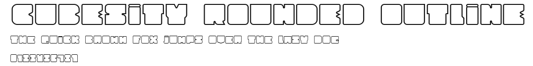 Cubesity Rounded Outline Preview