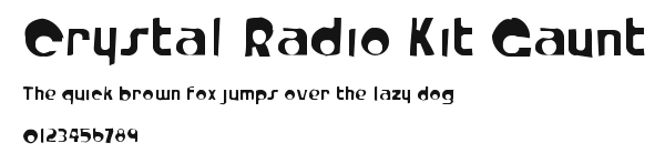 Crystal Radio Kit Gaunt Preview