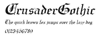 CrusaderGothic Preview