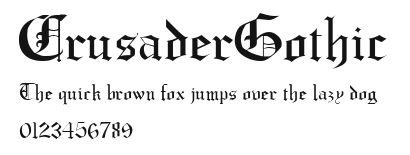 CrusaderGothic Preview