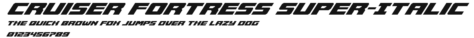 Cruiser Fortress Super-Italic Preview