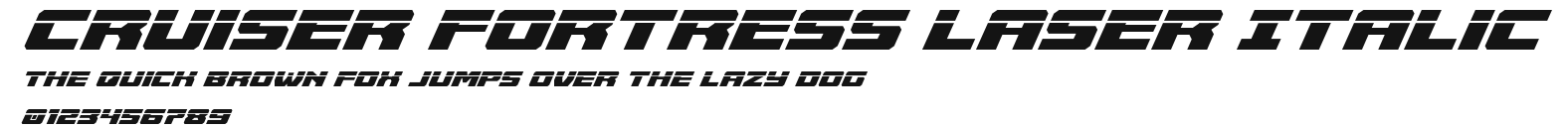 Cruiser Fortress Laser Italic Preview