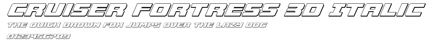 Cruiser Fortress 3D Italic Preview