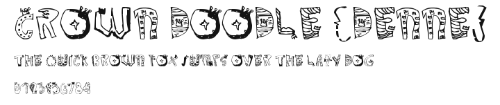 Crown Doodle {denne} Preview