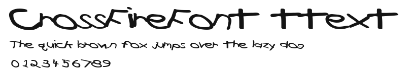 CrossFireFont ttext Preview