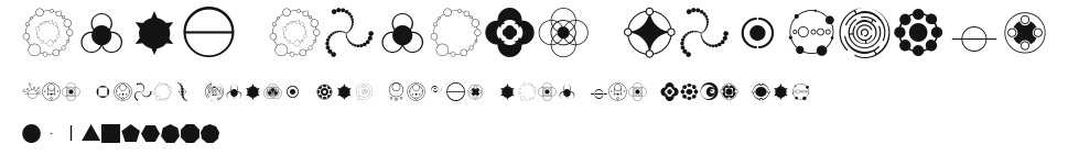 Crop Circle Dingbats Preview