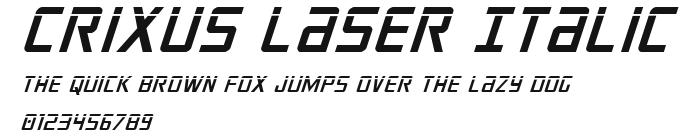 Crixus Laser Italic Preview