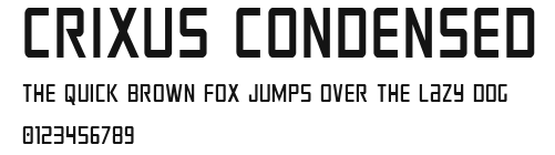 Crixus Condensed Preview