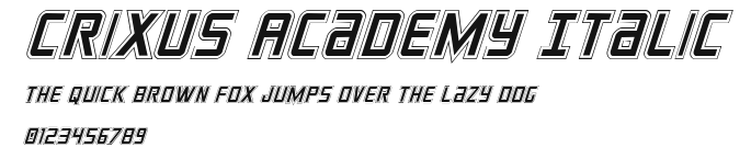 Crixus Academy Italic Preview