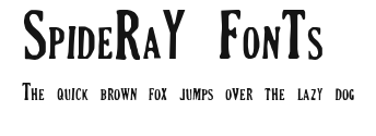 SpideRaY FonTs Preview