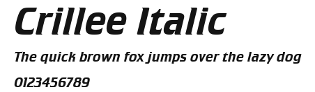 Crillee Italic Preview