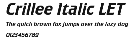 Crillee Italic LET Preview