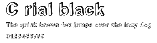 C rial black Preview