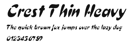 Crest Thin Heavy Preview