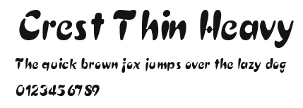 Crest Thin Heavy Preview