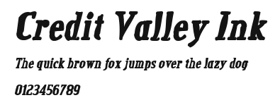 Credit Valley Ink Preview
