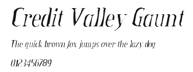 Credit Valley Gaunt Preview