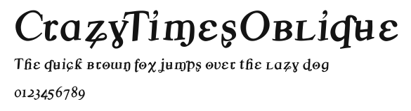CrazyTimesOblique Preview
