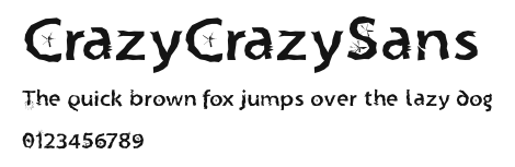 CrazyCrazySans Preview
