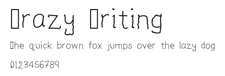 Crazy Writing Preview