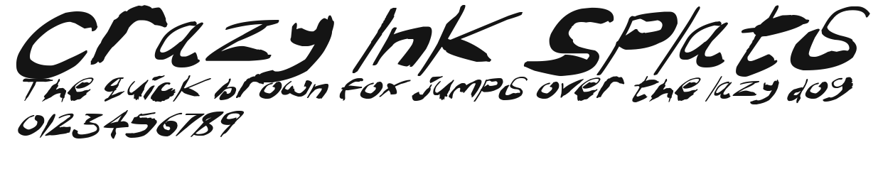 Crazy Ink Splats Preview