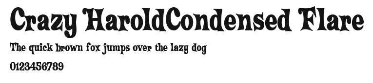 Crazy HaroldCondensed Flare Preview