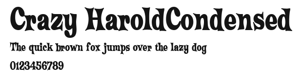 Crazy HaroldCondensed Preview