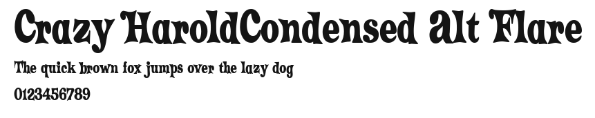 Crazy HaroldCondensed Alt Flare Preview