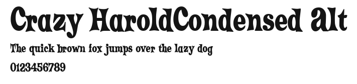 Crazy HaroldCondensed Alt Preview