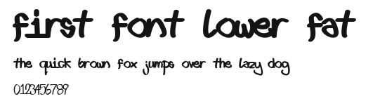 First font lower fat Preview