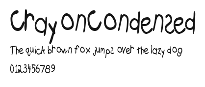 CrayonCondensed Preview