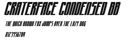 CraterFace Condensed BB Preview