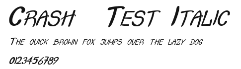 Crash Test Italic Preview
