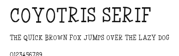 Coyotris Serif Preview