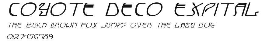 Coyote Deco ExpItal Preview