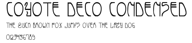 Coyote Deco Condensed Preview