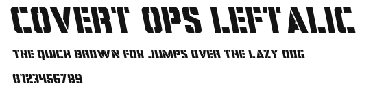 Covert Ops Leftalic Preview
