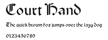 Court Hand Preview