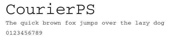 CourierPS Preview