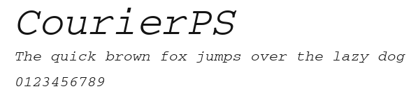 CourierPS Preview