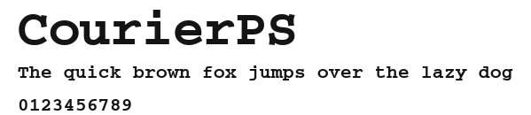 CourierPS Preview