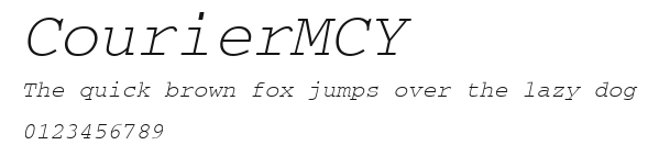CourierMCY Preview