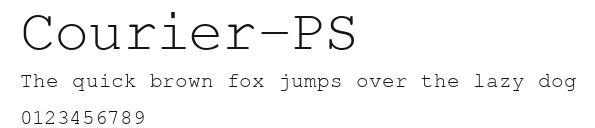 Courier-PS Preview
